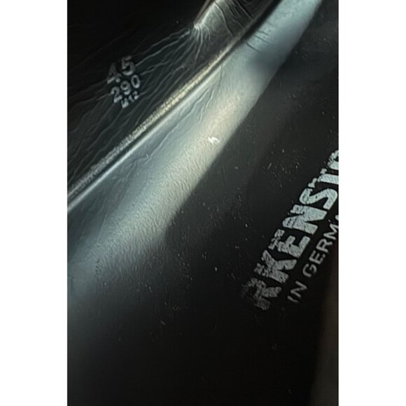 Birkenstock Arizona Slide Sandals in Black EVA Size 45 Men's 12  Fair Condition - Picture 8 of 10